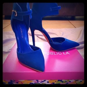 Women's Pointy Pump Ankle Strap Heels